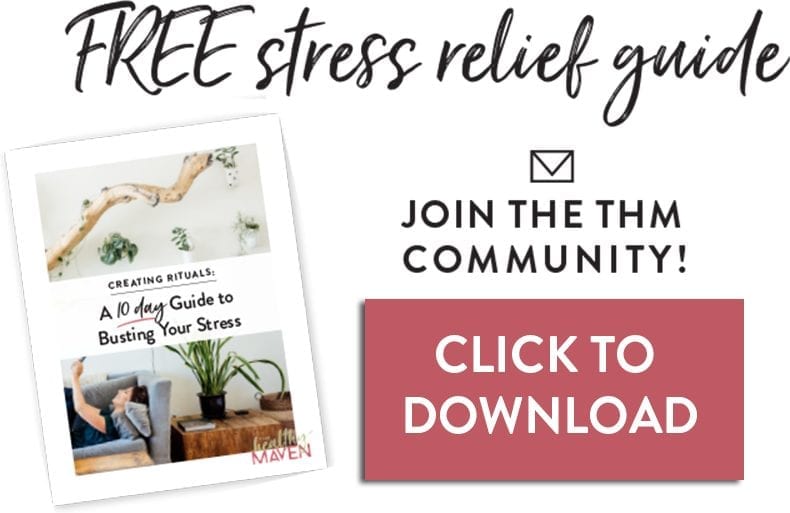 Life is inherently stressful, but what if I told you that I didn't have to be as bad as you think? In my FREE stress relief ebook, Creating Rituals, I'm showing you how!