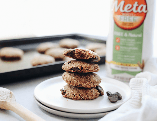 Trying to get more fiber in your diet? These Healthy High Fiber Cookies with chocolate chips are packed full of fiber and are gluten-free and vegan too!