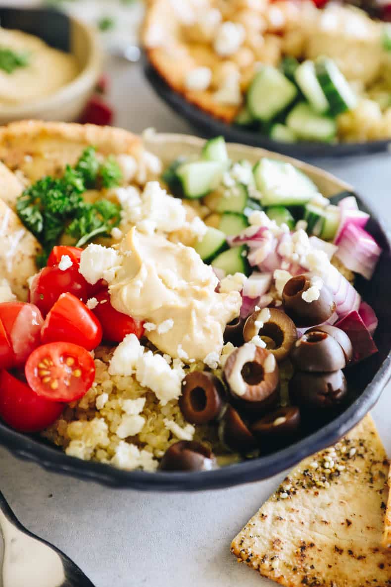 close of up mediterranean bowl.